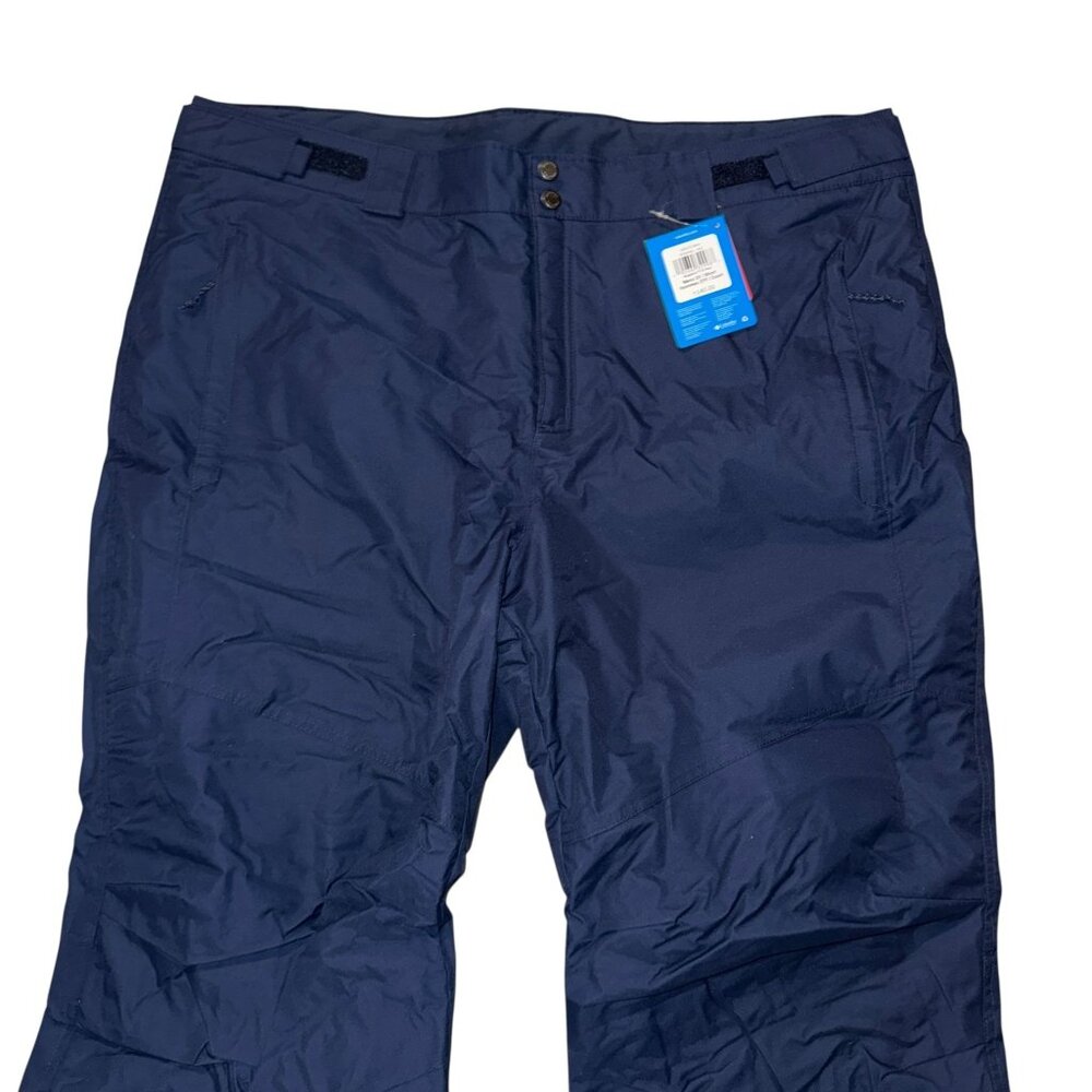 NWT Columbia Bugaboo IV Snow Pants Mens 2X Short Collegiate Navy Blue Omni Tech - Picture 2 of 7